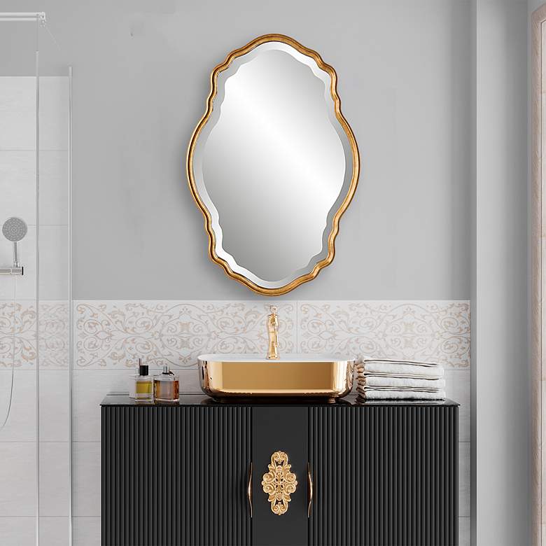 Image 3 Noble Park Leona Rich Gold 22 1/4" x 33 1/4"" Wall Mirror more views
