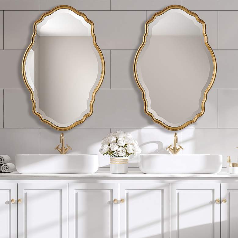Image 4 Noble Park Leona Rich Gold 22 1/4" x 33 1/4"" Wall Mirror more views