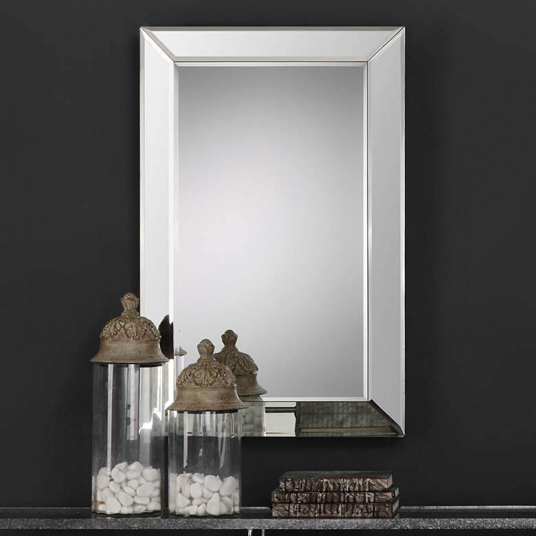 Image 1 Noble Park Leyton 22" x 34" Frameless Wall Mirror