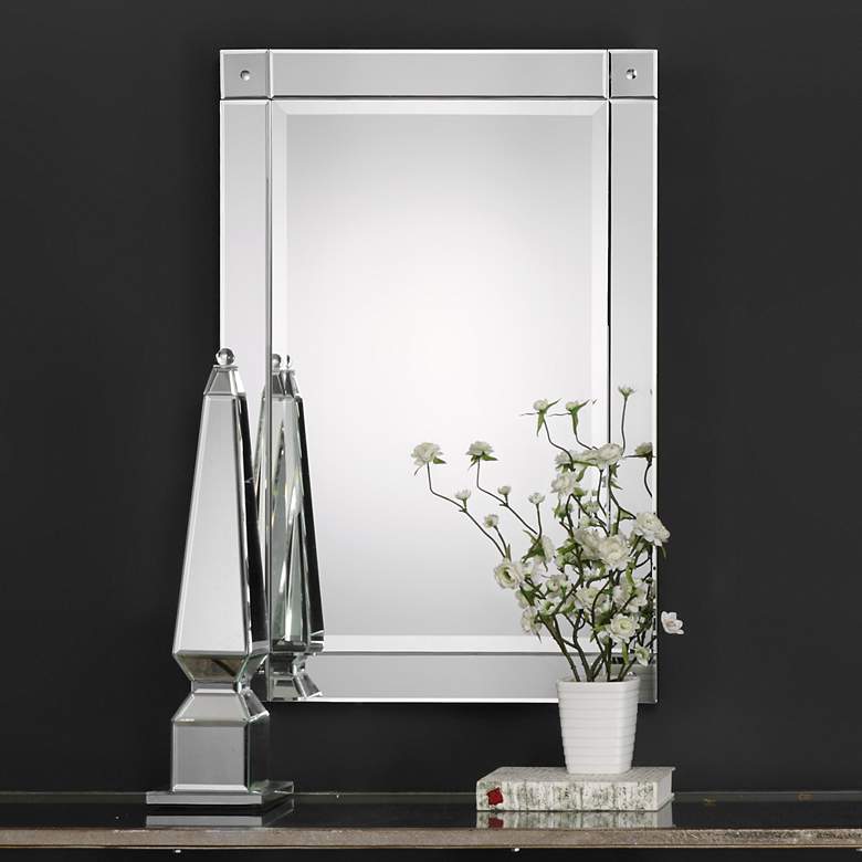 Image 1 Noble Park Leyton 24" x 36" Frameless Wall Mirror