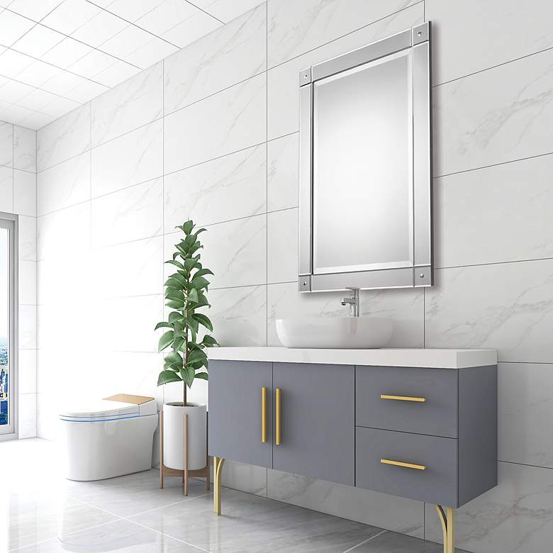 Image 3 Noble Park Leyton 24" x 36" Frameless Wall Mirror more views