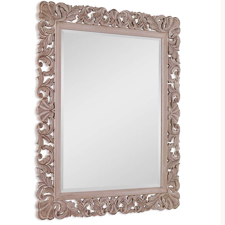 Image 4 Noble Park Lind Natural Ornate 30 1/2" x 36 1/2" Wall Mirror more views