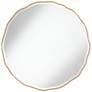 Noble Park Lissa Gold Waved Edge 31 1/2" x 31 1/2" Wall Mirror in scene