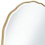 Noble Park Lissa Gold Waved Edge 31 1/2" x 31 1/2" Wall Mirror in scene