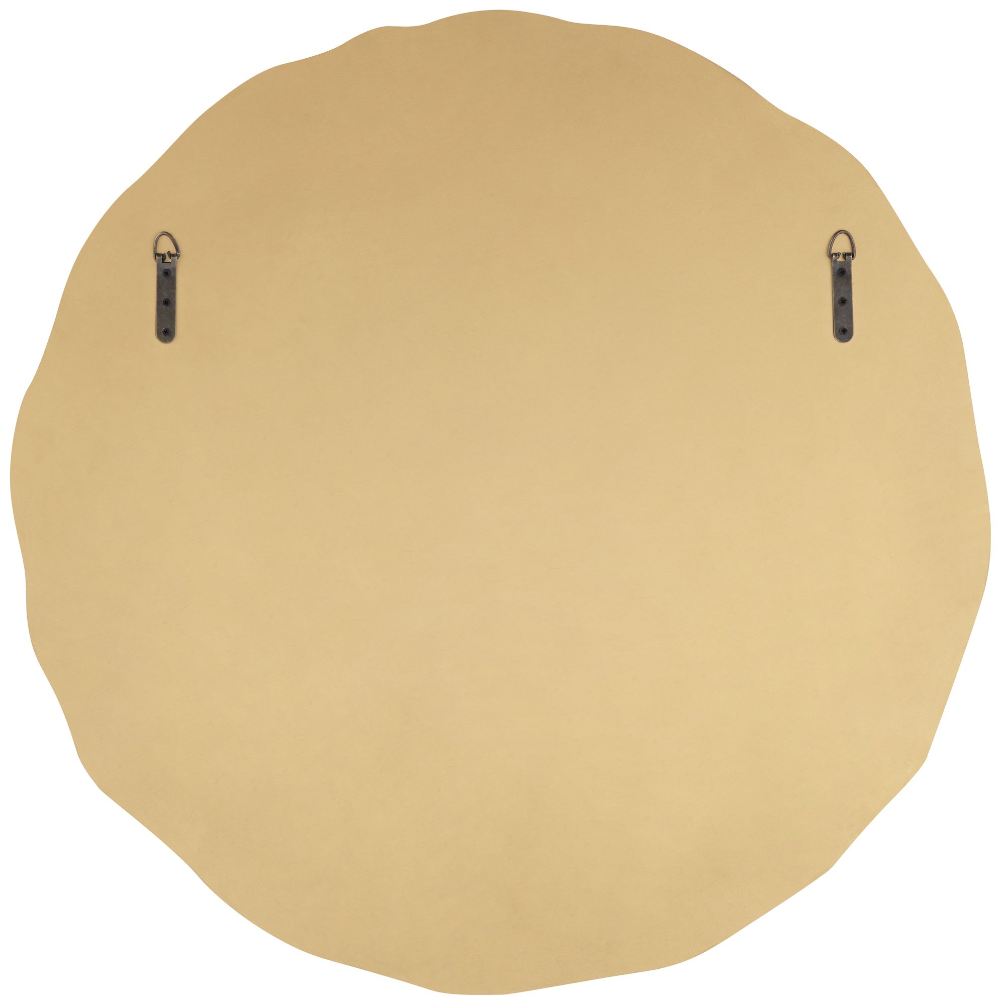 Image 7 Noble Park Lissa Gold Waved Edge 31 1/2" x 31 1/2" Wall Mirror more views