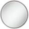 Noble Park Lorraine 32 3/4" Beaded Trim Round Silver Wall Mirror