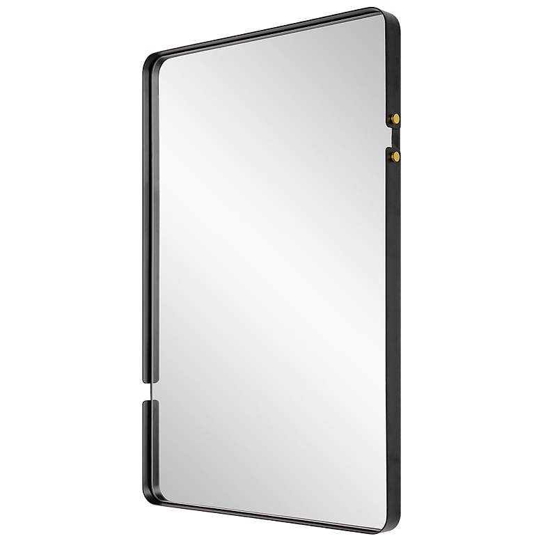 Image 5 Noble Park Lumiere Matte Black 20 1/2" x 32 1/4" Wall Mirror more views