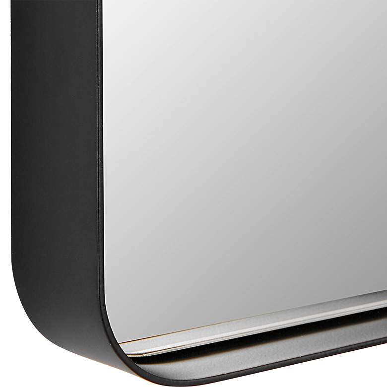 Image 6 Noble Park Lumiere Matte Black 20 1/2" x 32 1/4" Wall Mirror more views