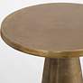 Thumbnail4 of Noble Park Lyra 12 3/4" Wide Antique Brass Accent Table more views