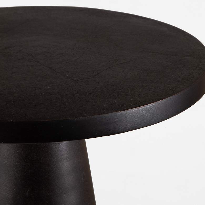 Image 3 Noble Park Lyra 12 3/4" Wide Dark Bronze Accent Table more views