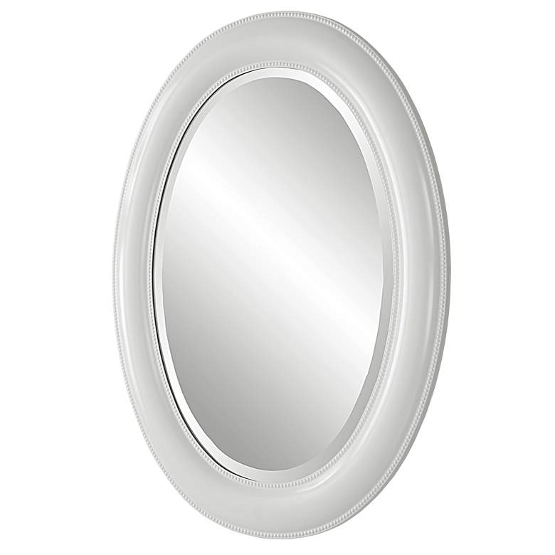 Image 4 Noble Park Madison Pure White 22 1/4" x 29 1/4" Wall Mirror more views
