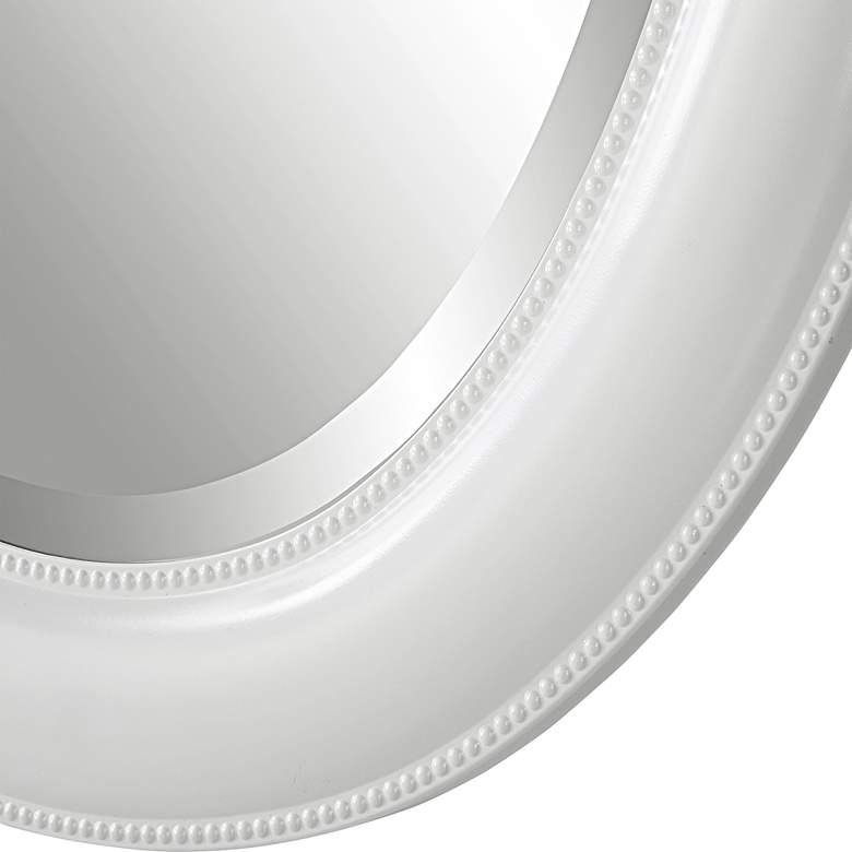 Image 5 Noble Park Madison Pure White 22 1/4" x 29 1/4" Wall Mirror more views