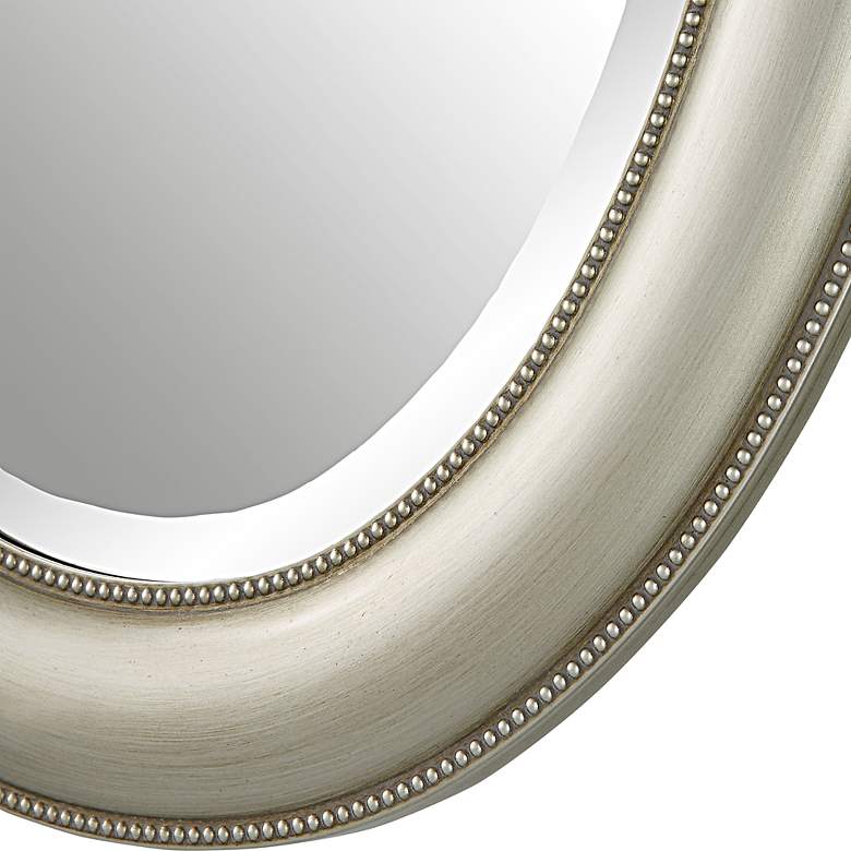 Image 5 Noble Park Madison Silver 22 1/4" x 29 1/4" Oval Wall Mirror more views