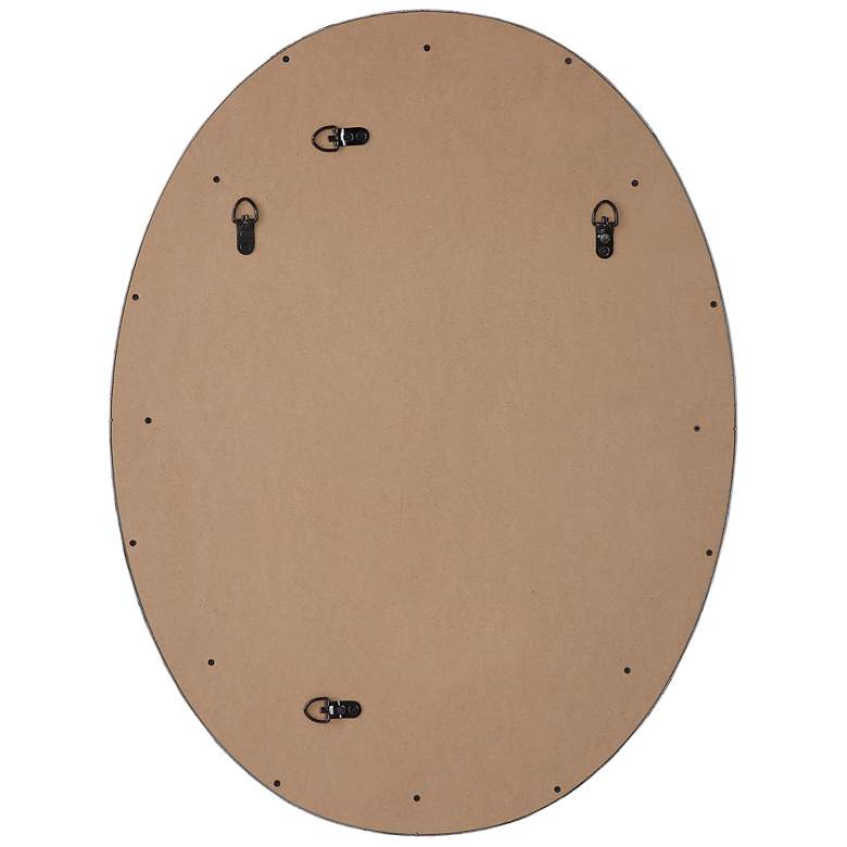 Image 6 Noble Park Madison Silver 22 1/4" x 29 1/4" Oval Wall Mirror more views