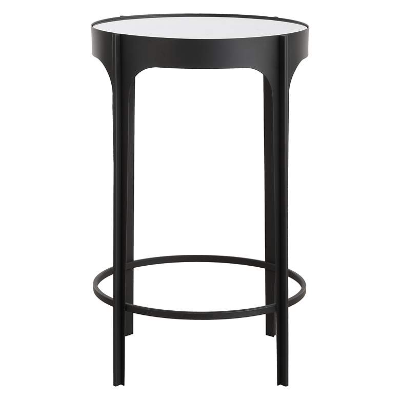 Image 4 Noble Park Maeve 16"W Black Accent Table w/ Mirrored Top more views