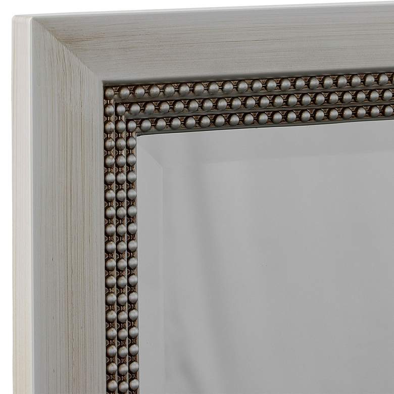 Image 4 Noble Park Maris Warm Silver 24" x 36" Beaded Wall Mirror more views