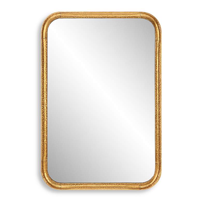 Image 2 Noble Park Mather Hammered Gold 20" x 30" Wall Mirror