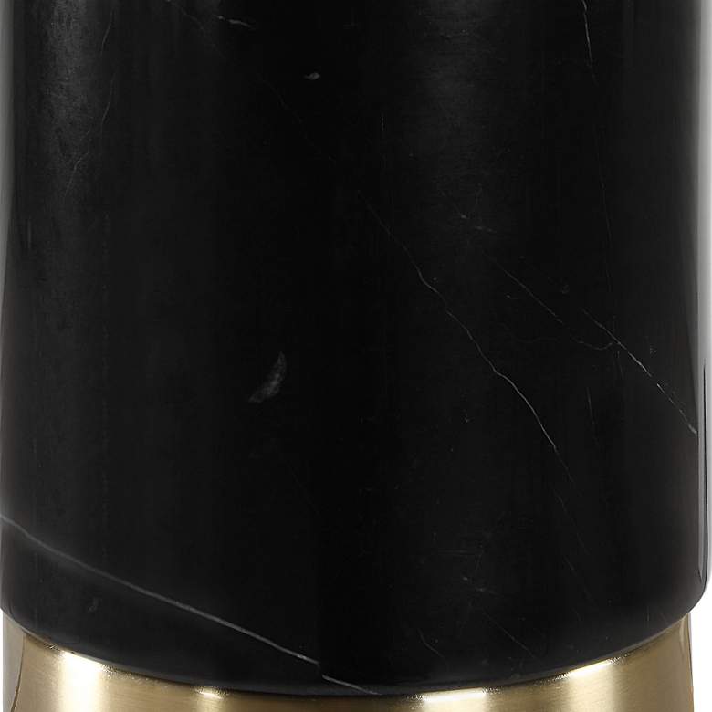 Image 4 Noble Park Mesa Black Marble and Brass Buffet Table Lamp more views