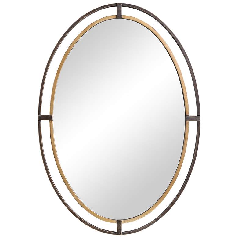Image 2 Noble Park Mill Bronze Gold 24 1/2" x 34 3/4" Wall Mirror