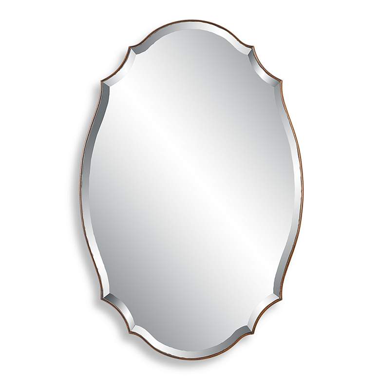 Image 2 Noble Park Mills Antique Bronze Gold 28" x 42" Wall Mirror