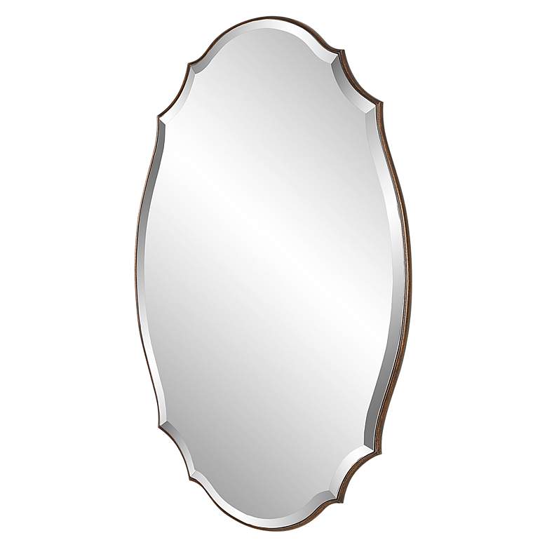 Image 6 Noble Park Mills Antique Bronze Gold 28" x 42" Wall Mirror more views