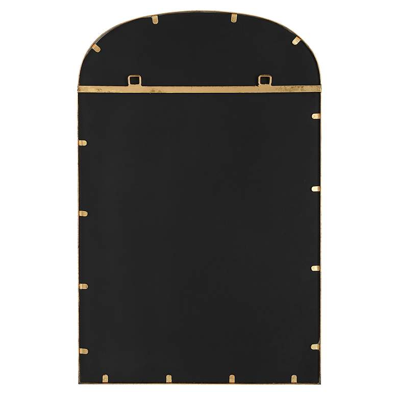 Image 6 Noble Park Miri Gold Leaf 22" x 34" Arch Wall Mirror more views