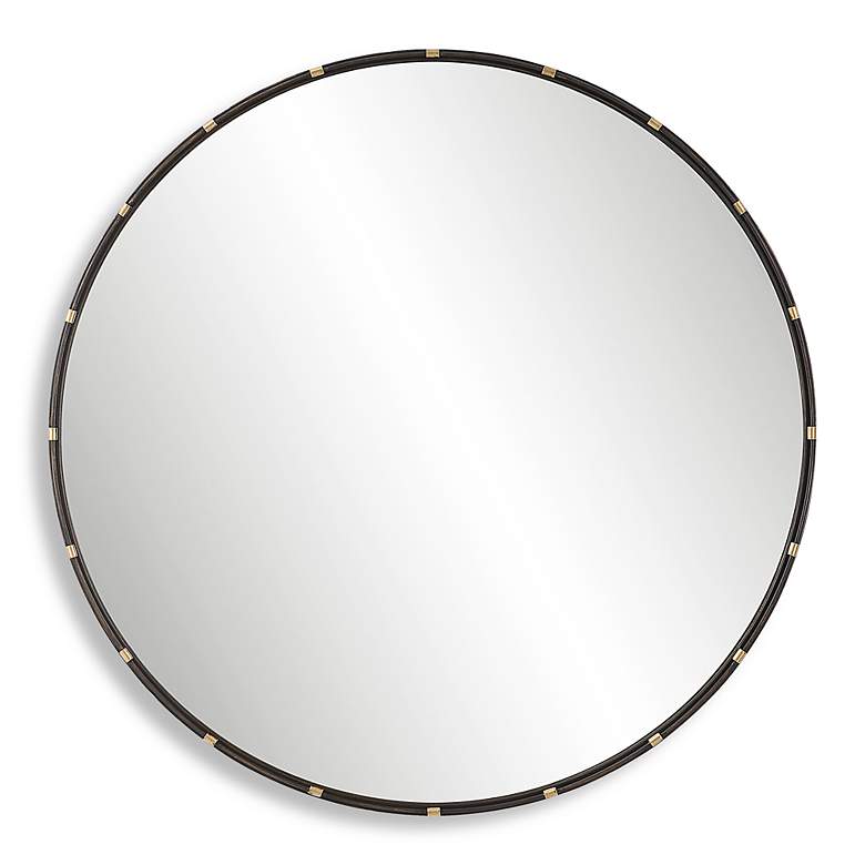 Image 2 Noble Park Monier Bronze 35" Round Wall Mirror