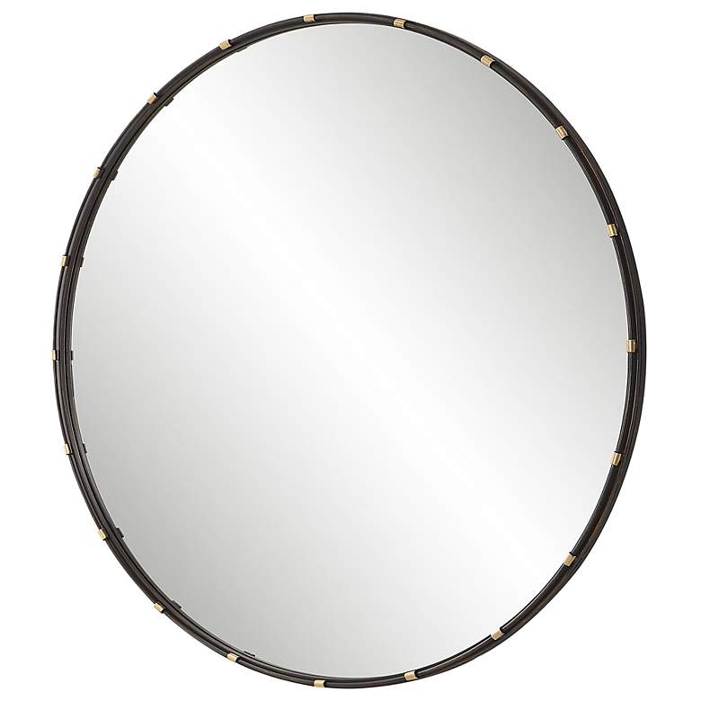 Image 4 Noble Park Monier Bronze 35" Round Wall Mirror more views