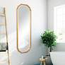 3_Noble Park Natomas Gold Leaf 21 1/2" x 61 1/2" Wall Mirror more views