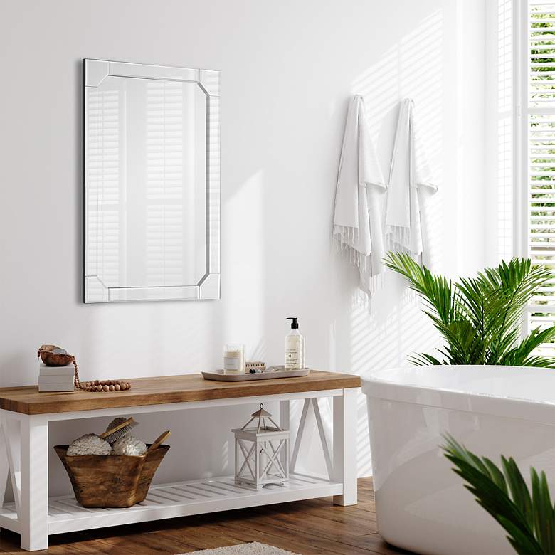Image 3 Noble Park Neve Black 24" x 36" Rectangular Wall Mirror more views
