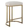 2_Noble Park Nova 26 1/4" Cream and Brass Counter Stool