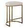 Noble Park Nova 26 1/4" Cream and Brass Counter Stool