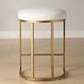 3_Noble Park Nova 26 1/4" Cream and Brass Counter Stool more views