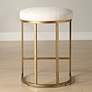 4_Noble Park Nova 26 1/4" Cream and Brass Counter Stool more views