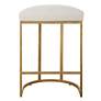 5_Noble Park Nova 26 1/4" Cream and Brass Counter Stool more views