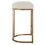 6_Noble Park Nova 26 1/4" Cream and Brass Counter Stool more views