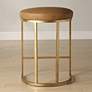4_Noble Park Nova 26 1/4" Rich Camel and Brass Counter Stool more views