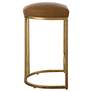 6_Noble Park Nova 26 1/4" Rich Camel and Brass Counter Stool more views