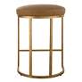 7_Noble Park Nova 26 1/4" Rich Camel and Brass Counter Stool more views