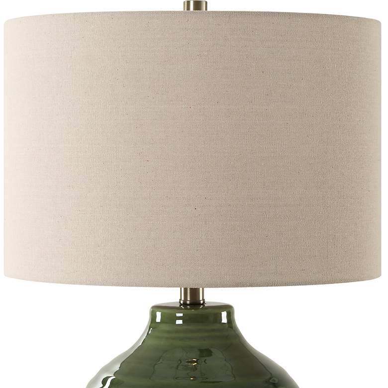 Image 5 Noble Park Odem Moss Green Ceramic Accent Table Lamp more views