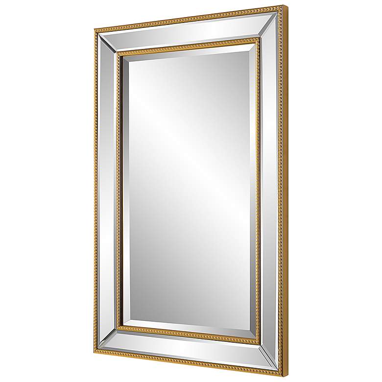 Image 5 Noble Park Osmer Gold Beaded 20" x 32" Wall Mirror more views