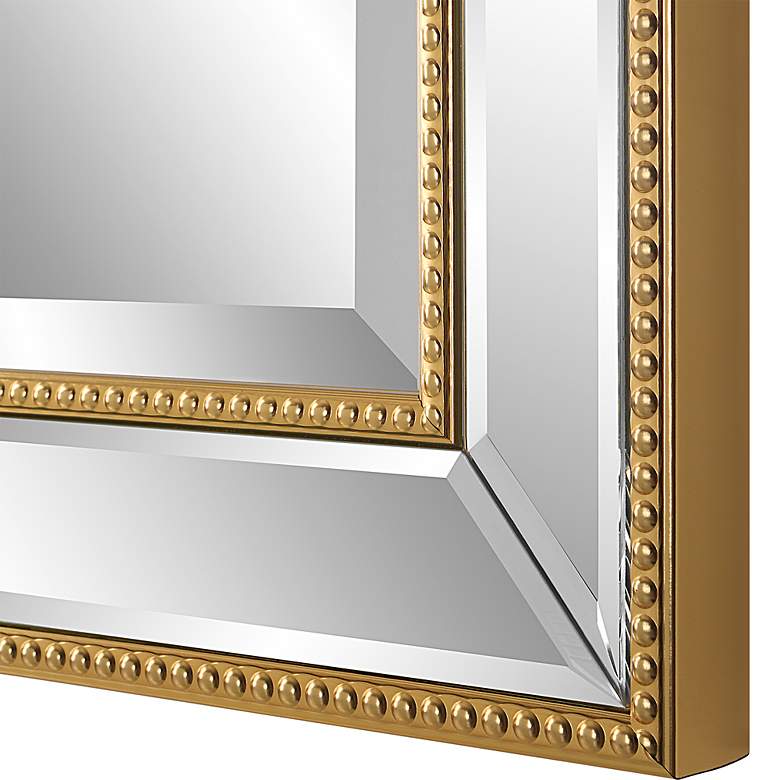 Image 6 Noble Park Osmer Gold Beaded 20" x 32" Wall Mirror more views