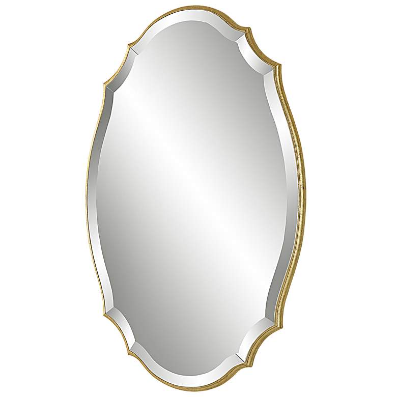 Image 7 Noble Park Palladio Metallic Gold Leaf 20" x 30" Wall Mirror more views