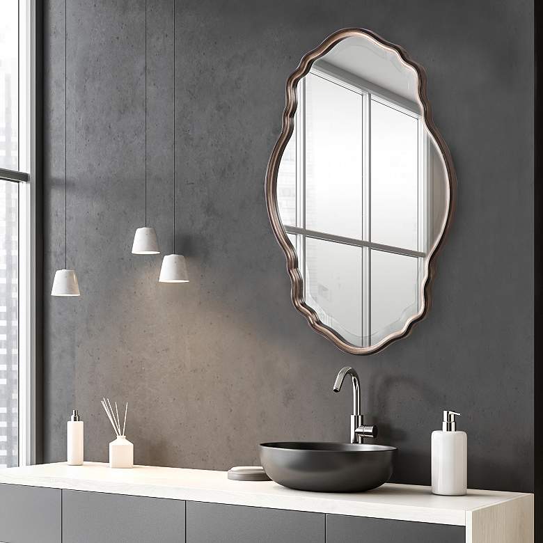 Image 3 Noble Park Pocket Champagne 22 1/4" x 33 1/4" Wall Mirror more views