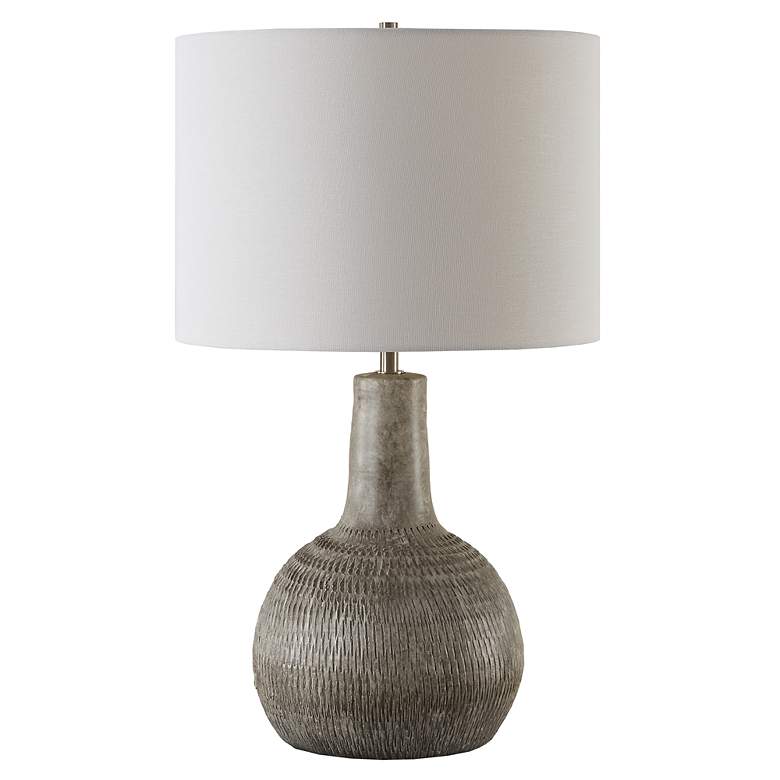 Image 2 Noble Park Premont Aged Black Ceramic Accent Table Lamp