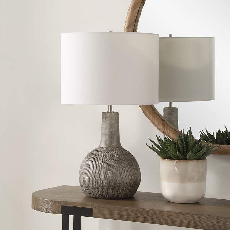 Image 3 Noble Park Premont Aged Black Ceramic Accent Table Lamp more views