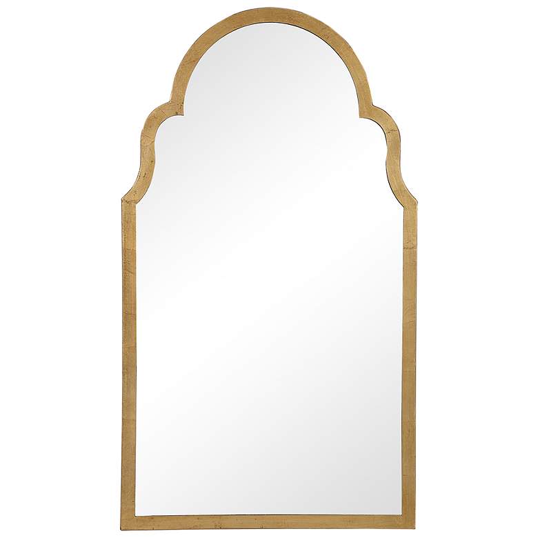 Image 2 Noble Park Quinn Gold 21" x 37" Arch Top Wall Mirror