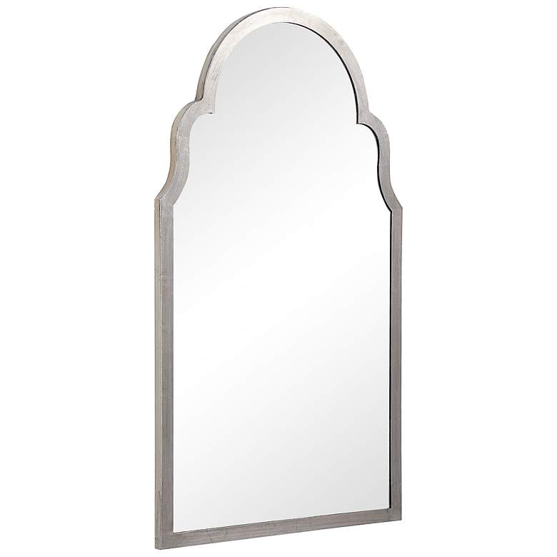 Image 4 Noble Park Quinn Silver 21" x 37" Arch Top Wall Mirror more views