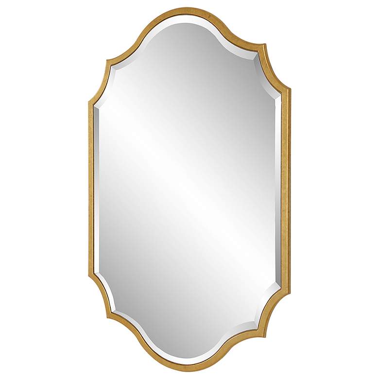 Image 5 Noble Park Regency Rich Gold Leaf 27" x 40 1/2" Wall Mirror more views