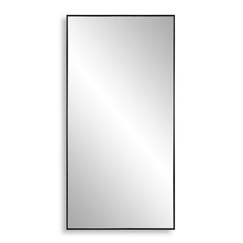 Image 2 Noble Park Reid Black 20" x 40" Rectangular Wall Mirror